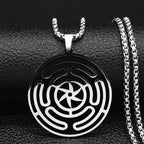 Hecate Wheel Pendant Necklace Strophalos Witchcraft Wiccan
