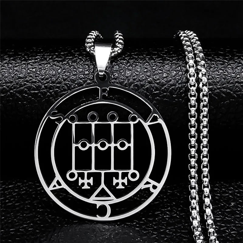 Furcas Demon Sigil Pendant Necklace