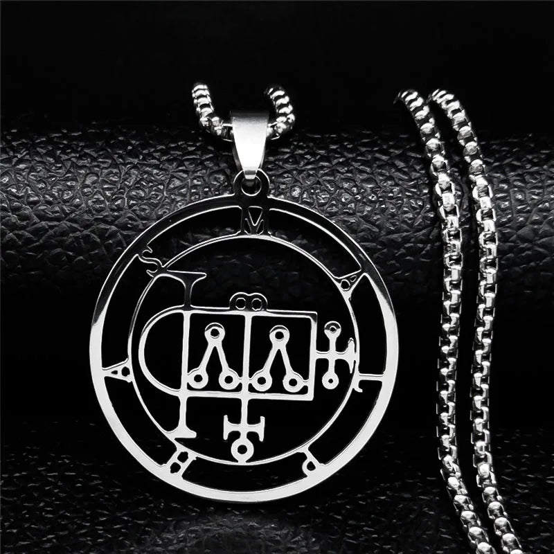 Malphas Demon Sigil Pendant Necklace