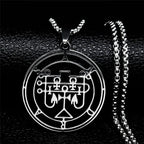 Demonic Sigil Pendant Necklace Andras
