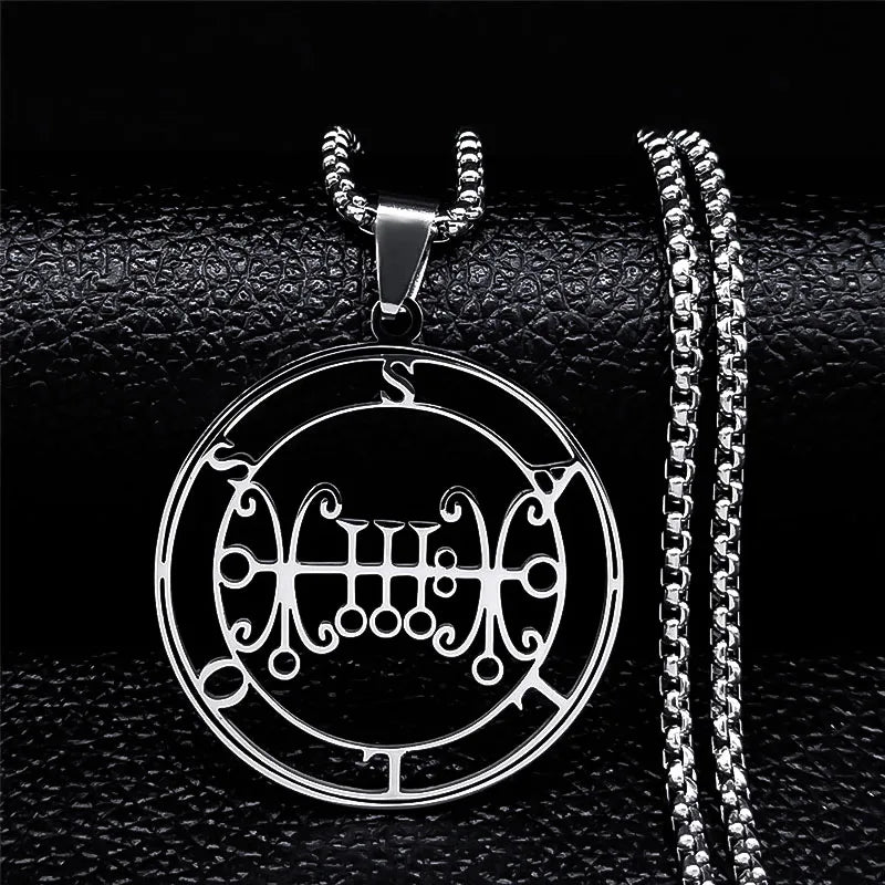 Demonic Sigil Pendant Necklace Sallos