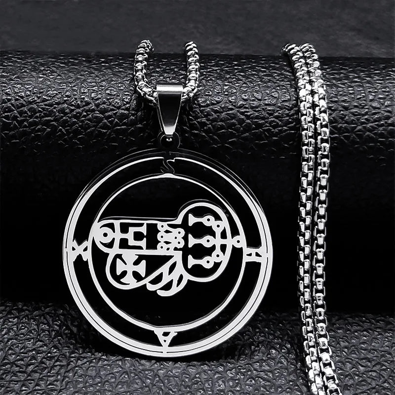 Demonic Sigil Pendant Necklace Shax