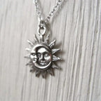 Sun and Moon Pendant Necklace for Men or Women