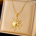 Sun Pendant Necklace for Women