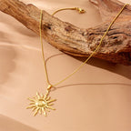 Sun Pendant Necklace for Women