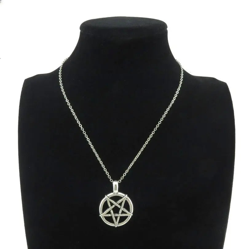Wiccan Witchcraft Pendant Necklace Pentacle