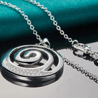 Silver Spiral Necklace & Pendant for Women