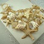Necklace Pendants Shells Starfish Conchs and pearls
