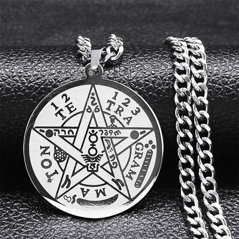 Pentagram Necklace Tetragram Solomon Pendant