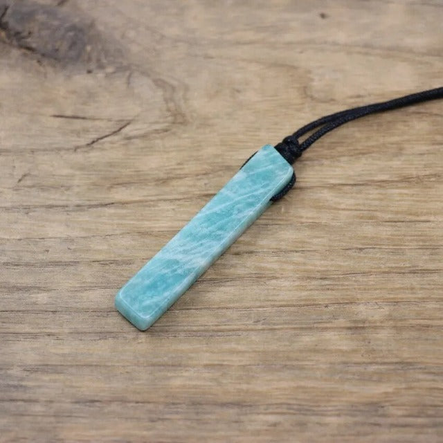 Natural Healing Stone Necklace Lithotherapy Amazonite