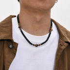Men's Tiger Eye Stone Necklace