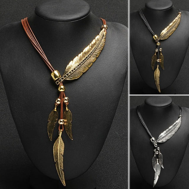 Women's Feather Necklace