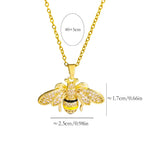 Collier femme avec pendentif abeille