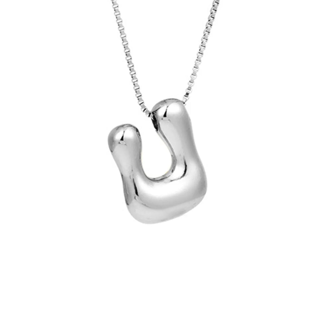 Collier pour femme avec pendentif initiale - lettre