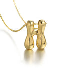 Collier pour femme avec pendentif initiale - lettre