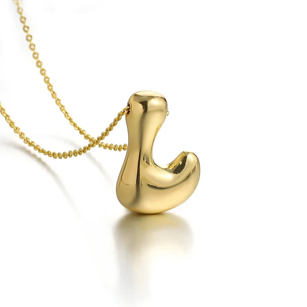 Collier pour femme avec pendentif initiale - lettre