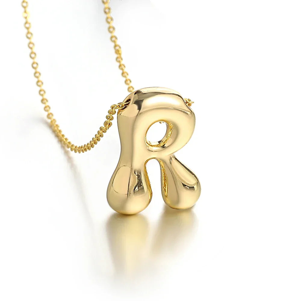 Collier pour femme avec pendentif initiale - lettre