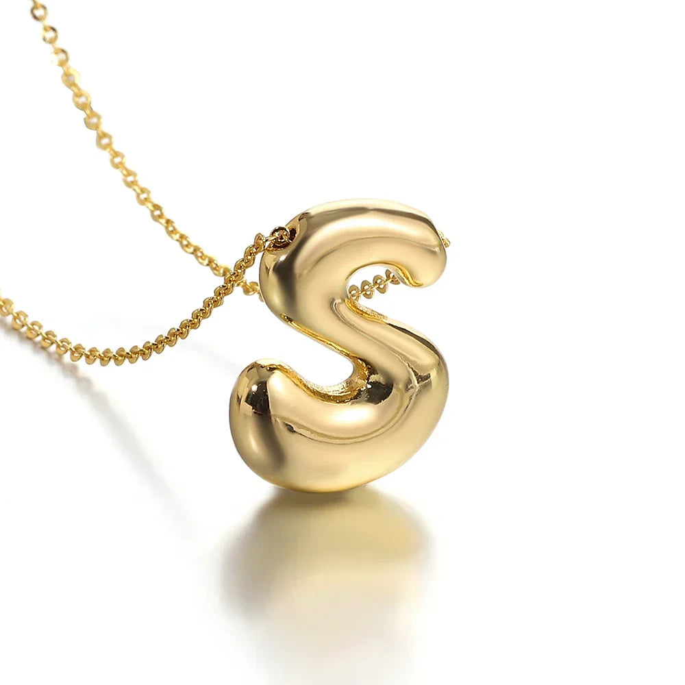 Collier pour femme avec pendentif initiale - lettre