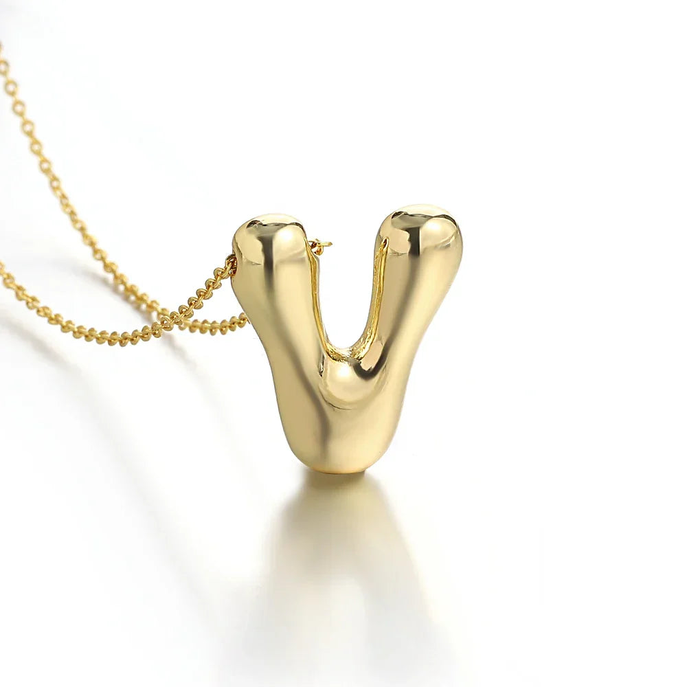 Collier pour femme avec pendentif initiale - lettre