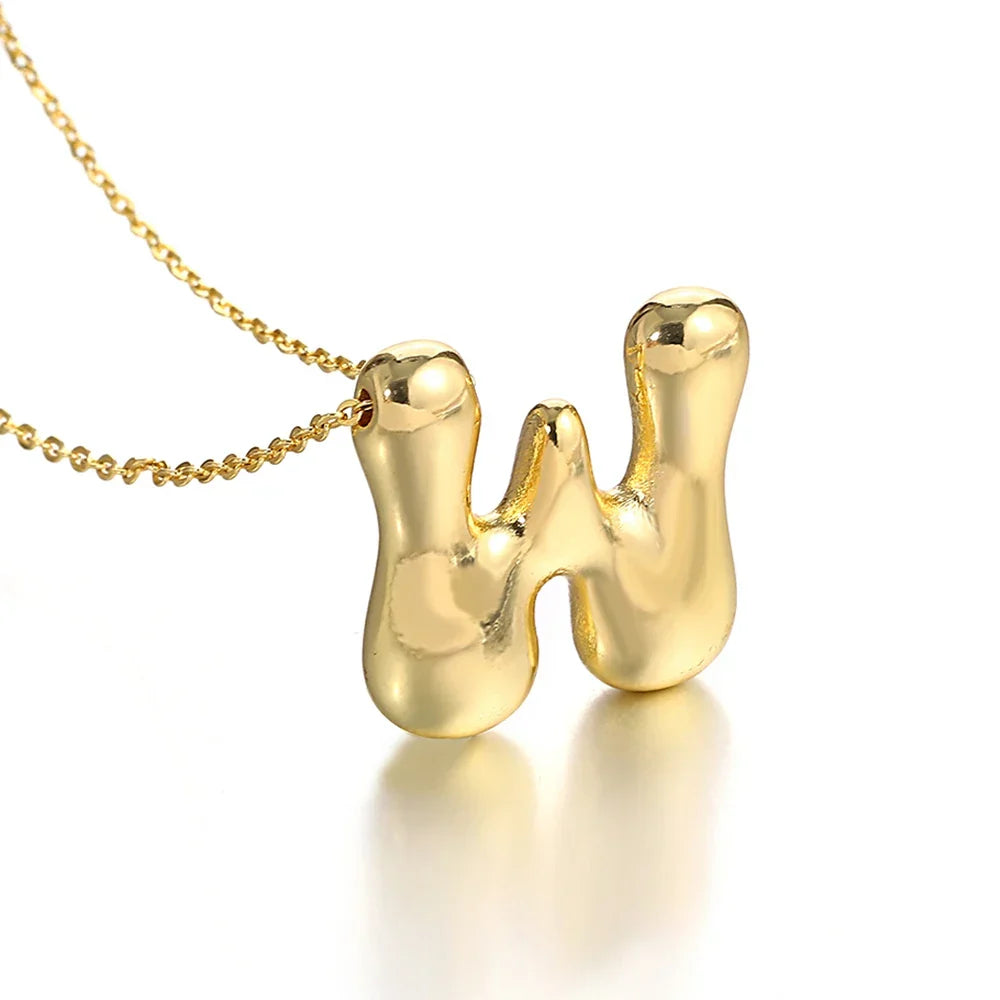 Collier pour femme avec pendentif initiale - lettre