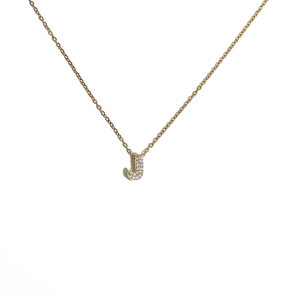 Collier ras de cou femme avec pendentif minimaliste initiale j
