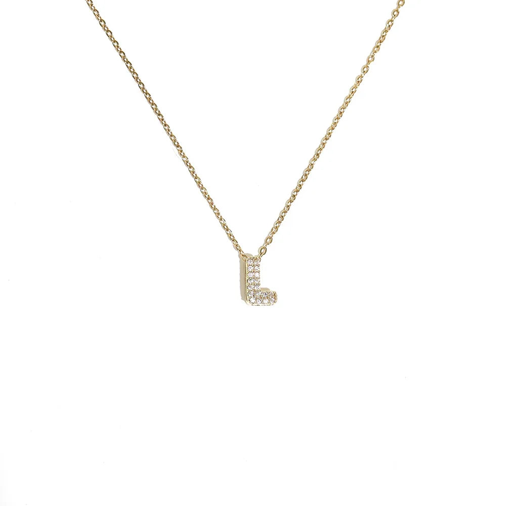 Collier ras de cou femme avec pendentif minimaliste initiale l