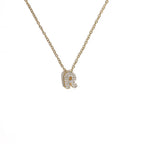 Collier ras de cou femme avec pendentif minimaliste initiale r