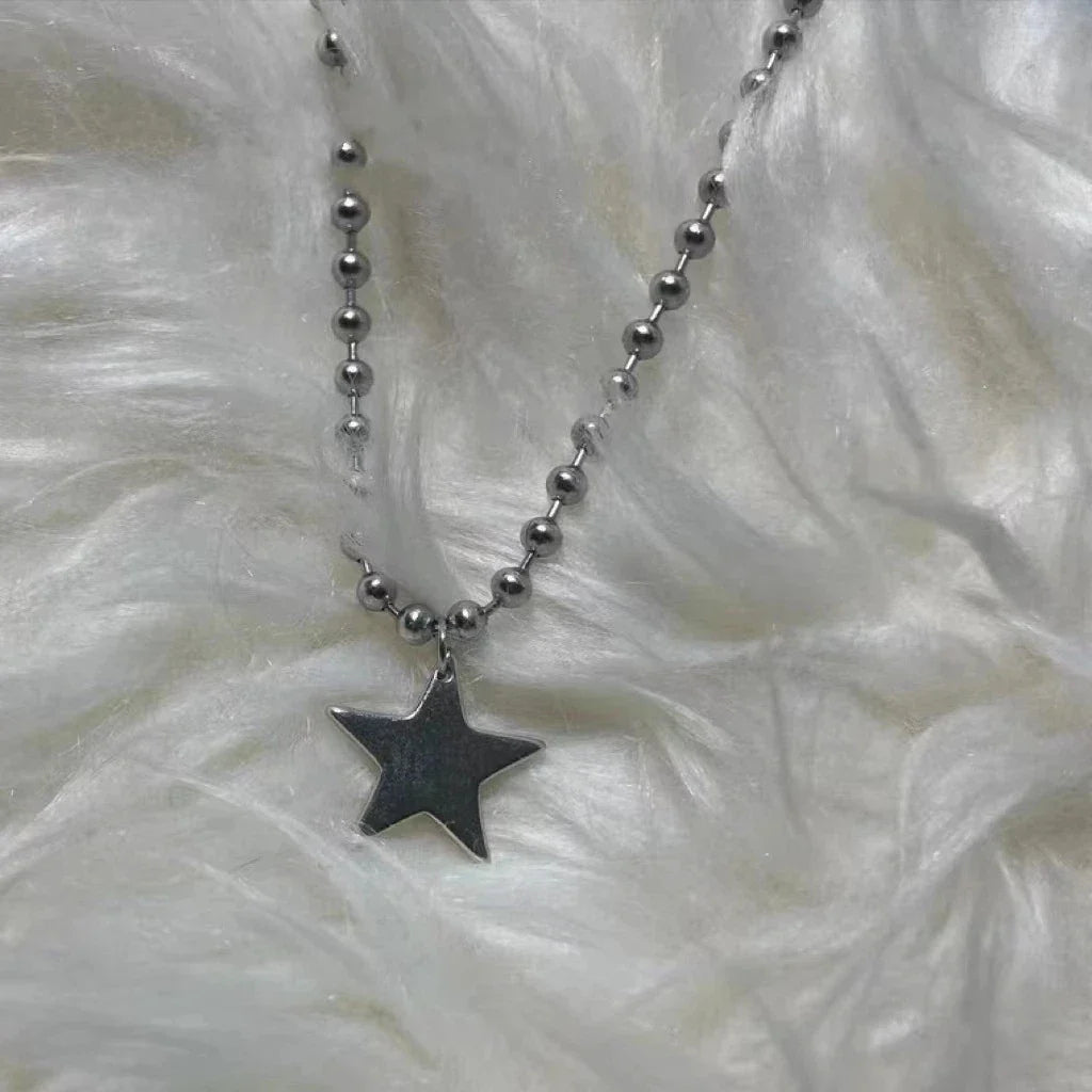 Necklace for Women Silver Star Pendant 1