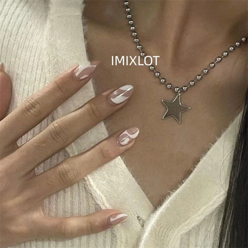 Collier pour Femme Pendentif Etoile Argenté  1