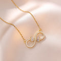 Infinity Pendant Necklace for Women in Zircon