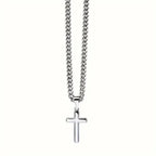 Men's necklace with a cross-shaped pendant 
