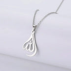 Collier pour homme ou femme avec pendentif Allah arabe musulman islam argent