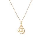 Necklace for men or women with an Allah pendant, a Muslim symbol 