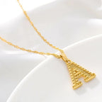 Collier pour homme ou femme avec pendentif initiale - lettre