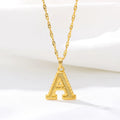 Collier homme ou femme avec pendentif personnalisé initiale a