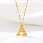 Collier homme ou femme avec pendentif personnalisé initiale a