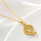 Collier homme ou femme avec pendentif personnalisé initiale q