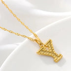 Collier homme ou femme avec pendentif personnalisé initiale y