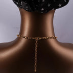 Choker Necklace with Coral and Shell Pendants