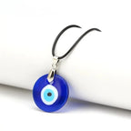 Choker Necklace With Blue Turkish Evil Eye Pendant