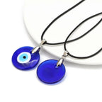 Choker Necklace With Blue Turkish Evil Eye Pendant