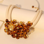 Ethnic Choker Necklace with Pretty Pendant