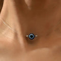 Choker Necklace with Pendant Against the Evil Eye