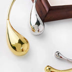 Gold Water Drop Pendant Choker Necklace