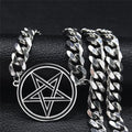Pentacle Witchcraft Wiccan Pendant Choker Necklace