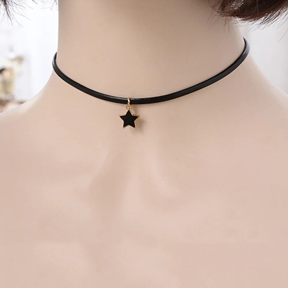 Choker Necklace for Women Star Pendant 1
