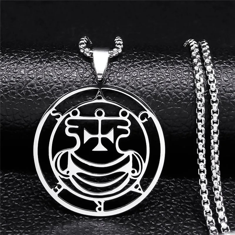 Satanic Necklace Demon Spirit Pendant agares