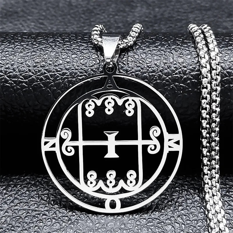 Satanic Necklace Demon Spirit Pendant amon