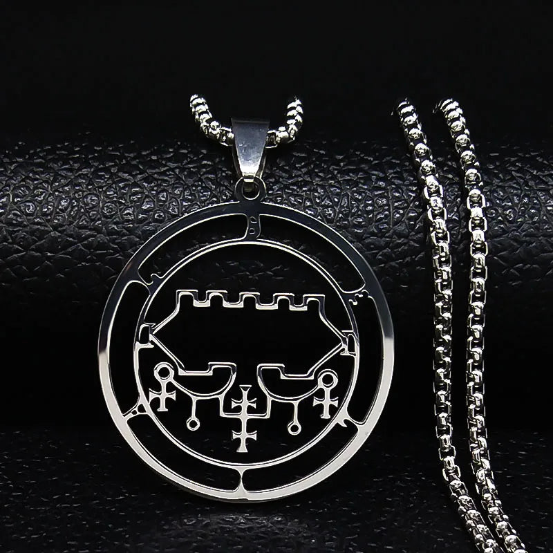 Satanic Necklace Demon Spirit Pendant belial