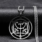 Satanic Necklace Demon Spirit Pendant haures